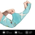 thumbnail image 3 of Fotbe Travelling on Airplane UV Sun Protection Arm Sleeves - Tattoo Cover Up - Basketball Arm Sleeve UPF 50 Cooling for Men Women, 3 of 8