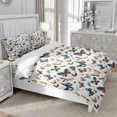 thumbnail image 3 of TeasBank Butterfly Print King Duvet Cover Set Colorful Butterfly White Quilt Set Butterfly Comforter Cover Fashion Women Room Decoration 1 Quilt Cover with 2 Pillow Cases(No Comforter), 3 of 4