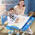 thumbnail image 1 of Ganfancp Pupitre de Estudio para Niños, Pupitre para Niños, Juego de Silla y Pupitre de Deberes para Niños y Niñas Ofertas Flash Liquidación 1X Escritorio, 1X Taburete, 1X Soporte para Libros, 1 of 7