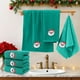 thumbnail image 5 of Uuiauoio Christmas Themed Embroidered Cotton Towels Set of 3, Festive Holiday Design for Bathroom and Kitchen, Soft Absorbent Household Towels for Guest Use and Seasonal Decor, 5 of 6