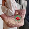 thumbnail image 4 of 2.36 x 2.36 Inch Watermelon Fruit Bag Charm Cute Mini Coin Purse Keychain,Mini Leather Coin Pouch Change Purse for Backpack Decoration,Coin Watermelon Wallet Gifts for Girl Women, 4 of 5