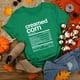 thumbnail image 2 of Camiseta de mujer, camisetas divertidas y bonitas de manga corta para otoño, camisetas de regalo de Acción de Gracias, blusa a juego de nutrición de Acción de Gracias Pompotops hfajkhk124216, 2 of 7