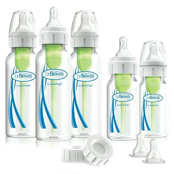 Dr. Brown’s Natural Flow Options  Anti-colic Baby Bottles Newborn Feeding Set