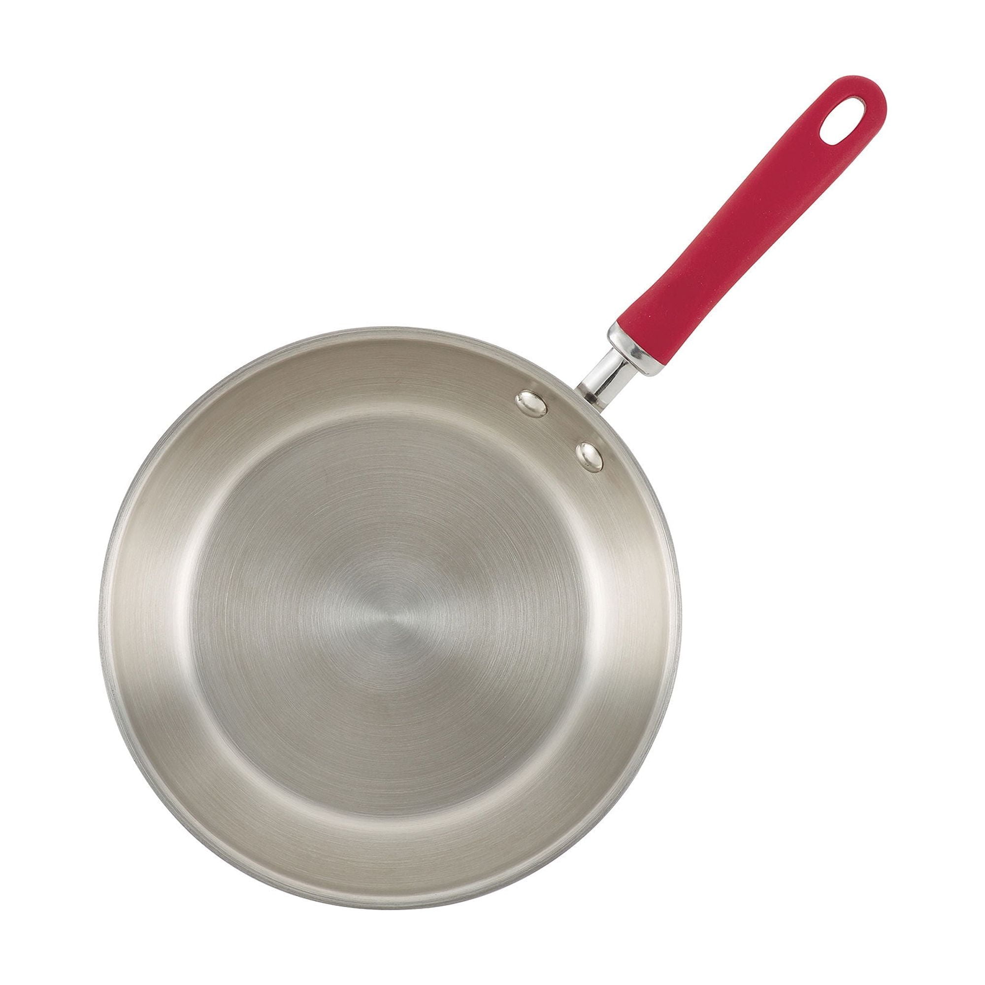 Rachael Ray Create Delicious 10 Piece Stainless Steel Cookware Set, Red Handles