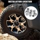 thumbnail image 5 of 82215711 Wheel Lock Locking Lug Nut Kit with Key for JL 2018-2024 2020-2024, 5 of 5