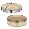 thumbnail image 4 of Shisuyan 1pc Chinese Bamboo Steamer Kitchen Food Steamer with Lid Cooking Tools, 4 of 9