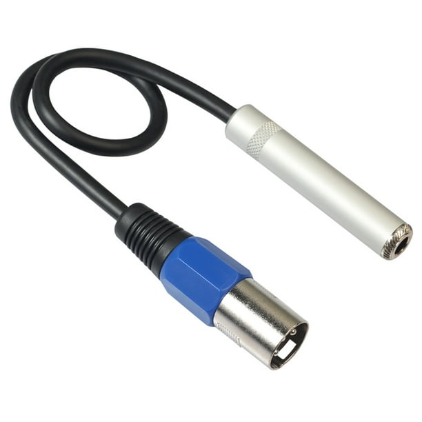 Cable de 1/4 una XLR, Adaptador de Audio EstéReo Equilibrado de 1/4 de Pulgada Hembra una XLR Macho, Conector Macho de un Cuarto de Pulgada / una XLR