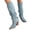 Light Blue, variant on Slouchy Denim Knee High Cowboy Boots for Women 2025 Winter Fall Casual Chunky Heel Wide Calf Fold over Cowgirl Boots Slouch Long Tall Foldover Boots Blue