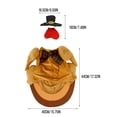 thumbnail image 4 of Aurorax Thanksgiving Porch Goose Outfit Turkey for 17/19/23 inch,Goose Clothes for Cement Goose Porch Goose,Holiday Yellow Porch Goose Costume for Outdoor Yard Harvest Decor, 4 of 7