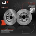 thumbnail image 5 of A-Premium 10.83 inch (275mm) Front Vented Disc Brake Rotors + Ceramic Pads Kit Compatible with Select Toyota Model - RAV4 2001 2002 2003 2004 2005 2.0L 2.4L 6-PC Set, 5 of 9
