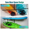 thumbnail image 2 of HECASA 2 Kayak Canoes Ceiling Storage Rack Adjustable SUP & Surf Hi Port Mount Overhead Garage Hanger Frame, 2 of 11