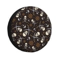 thumbnail image 1 of Fotbe Pirate Skulls Funda de Llanta de Repuesto con Estampado, Engrosada, Ajuste Universal para Jeep, Remolque, RV, SUV, Camión-17 inch, 1 of 6