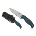 thumbnail image 2 of SpyderCo FB31SBL2K390 Enuff 2 3.9" Serrated Blade Blue Handle Fixed Knife, 2 of 2