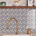 thumbnail image 2 of 10 Sheet Peel and Stick Backsplash Self Adhesive Mosaic Tile Sticker Peel and Stick Tile Backsplash for Kitchen Wall for Bathroom Kitchen Cabinet Shower 4"x4", 2 of 9