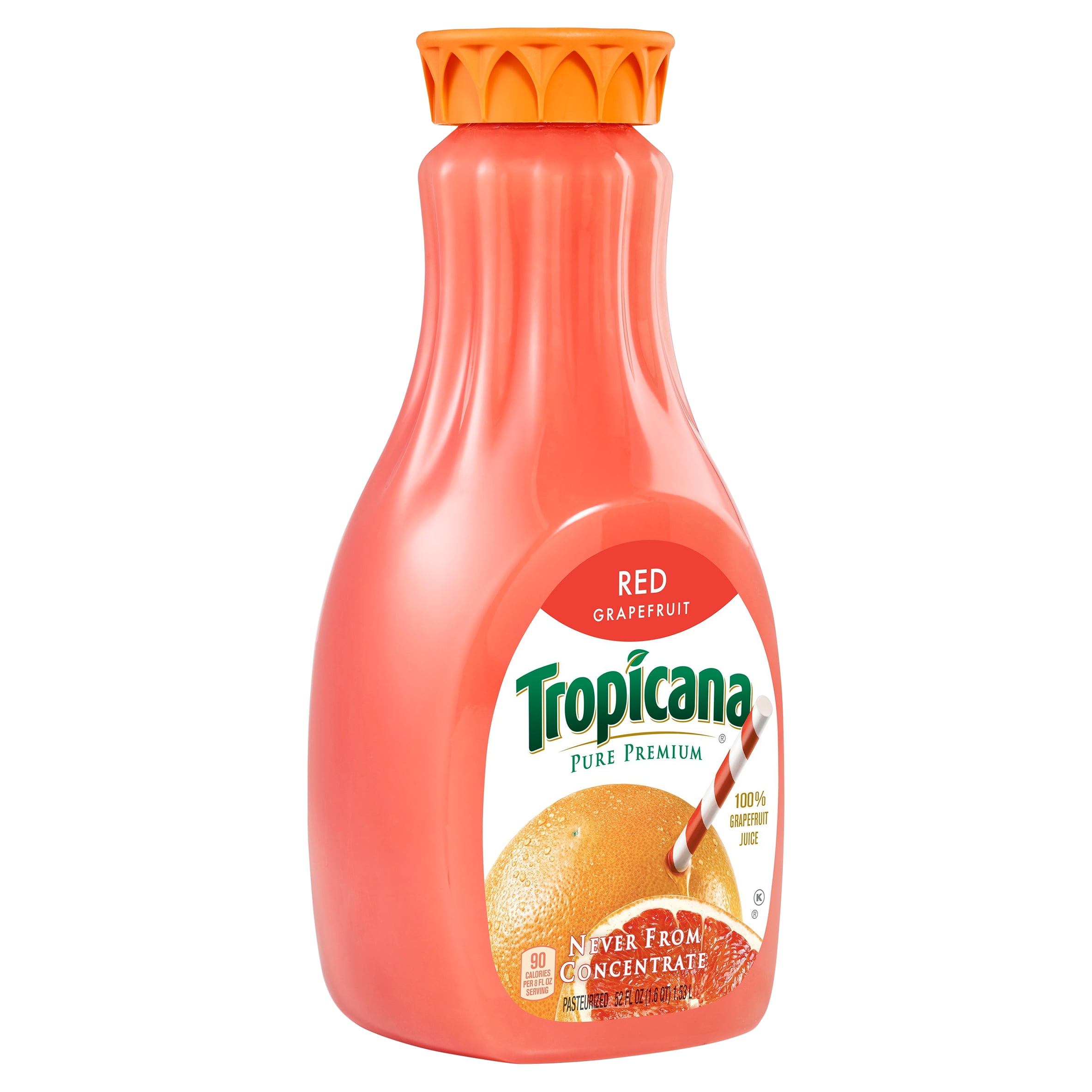 Tropicana Pure Premium 100 Red Grapefruit Juice 52 Fl Oz Bottle