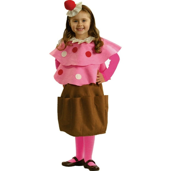 Dress Up America Girls Creamy Cupcake Costume - Multi