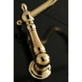thumbnail image 4 of Kingston Brass KS1022AX Heritage Two-Handle Wall Mount Roman Tub Faucet, Polished Brass, 4 of 8