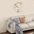 thumbnail image 4 of 3-Tier Round+ Moon Storage Display Rack Storage Display Rack Wall Mounted Shelf 10*29cm for Living Rooms, Bedrooms, Kitchens, 4 of 22