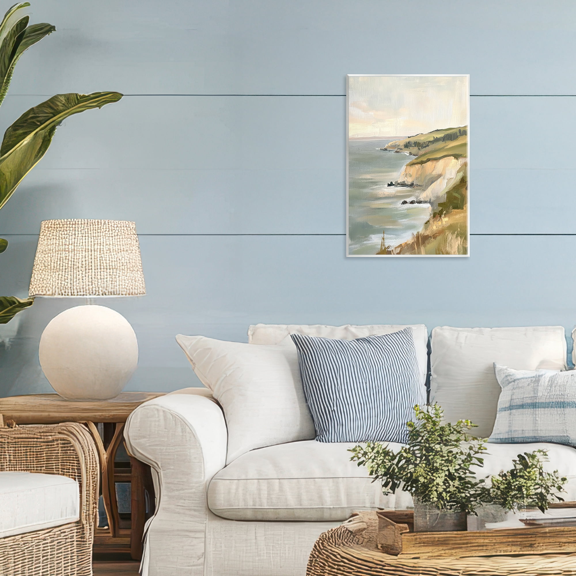 Stupell Industries Cliffs Off The Sea Wall Plaque Art, design by Petal Prints Design
