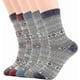 thumbnail image 1 of Men Socks/women Socks,5 Pairs Lady Socks Thermal Knit Warm Casual Wool Crew Winter Socks For Men Women,Gg, 1 of 3