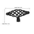 thumbnail image 3 of Manija De Gabinete De Hierro Negro Mate, Accesorio De Puerta De Muebles Estilo Jaula De Pájaros Sólidos Para Gabinetes, Armarios, Guardarropas Con Tornillos De Instalación, 3 of 7