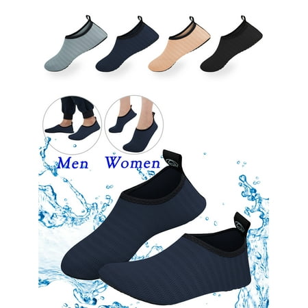 

DODOING Men Women Skin Water Barefoot Shoes Aqua Beach Socks Yoga Exercise Pool Swim Slip On Surf