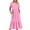 Hot Pink, variant on Summer Savings Clearance!Viikei Womens Summer Dresses with Sleeves,Women's Summer Casual Short Sleeve Crewneck Dress Casual Flowy Tiered Maxi Beach Dress with Pockets