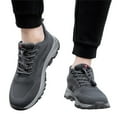 thumbnail image 3 of Gvdentm Mens Non Slip Walking Sneakers Mens Shoes Mesh Lightweight Sports Sneakers Grey,11.5, 3 of 9