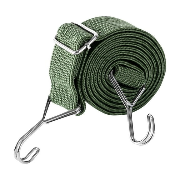 A Elastic Binding Strap Truck Rope Super Strong Tensile Green Adjustable Motorcycle Strap Size A 78.74X1.97X1.18 Inches