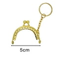 thumbnail image 6 of 10x Bag clasp lock Lock Bag Clutch Metal Arch Half Round Bag Clasp 5cm Metal Purse for Bag Accessory DIY Craft Sewing Gold, 6 of 6