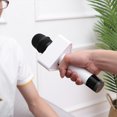thumbnail image 4 of 2Pcs Portable ABS Injection Molding Triangle Shaped Interview Mic Microphone Logo Flag Station Logo (White), 4 of 9