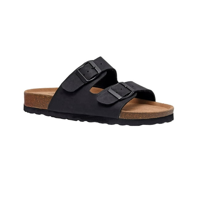 CUSHIONAIRE Women's Lane Cork Footbed Sandal with +Comfort