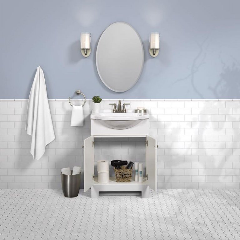 enna さま専用 Zenna Home 4001988 24 x 16 x 35.5 in. Single Bathroom Vanity