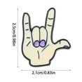 Chunleiiii A Variety Of Hand Gesture Brooches Rock Gesture Brooches