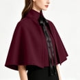 thumbnail image 4 of Hvyesh Victorian Gothic Renaissance Medieval Steampunk Collar Capelet Womens Short Cape Cloak, 4 of 6