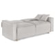 thumbnail image 5 of Sofá Cama Makora Abbot Gris Claro Lino Memory Foam Respaldo con Reclinable de 3 Posiciones, 5 of 8
