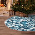 thumbnail image 5 of Sikiie Ocean Waves Christmas Tree Skirt, Christmas Tree Decorations, Christmas Decor, Tree Mat Decoration(30-48IN)-36", 5 of 6