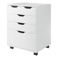 thumbnail image 1 of Pemberly Row Transitional Engineered Wood Storage Mobile Cabinet in White, 1 of 19