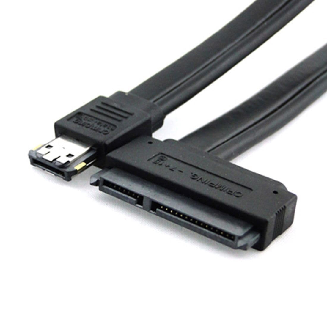 HRTGFD-Power eSATA Cable,Power eSATA to SATA 22Pin Data Transfer Extension Cable Support 5V/12V Power for 2.5"/3.5" Hard Disk Drive 50cm