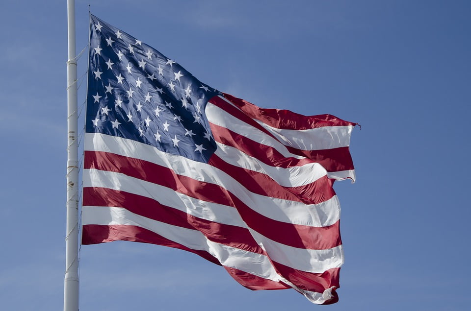 American Flag Waving American Wind Usa Waving Flag 12 Inch By 18 Inch Laminated Poster With Bright Colors And Vivid Imagery Fits Perfectly In Many Attractive Frames Walmart Com Walmart Com