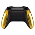 thumbnail image 6 of eXtremeRate Chrome Gold Glossy Back Panels, Comfortable Non-Slip Side Rails Handles, Game Improvement Replacement Parts for Xbox One X & S Controller (Model 1708) - Controller NOT Included, 6 of 7