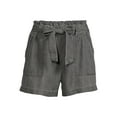 thumbnail image 5 of Time and Tru Women's Belted Utility Shorts, 5 of 5
