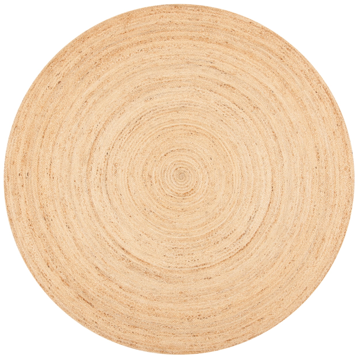 SAFAVIEH Natural Fiber Simonette Solid Geometric Jute Area Rug, Natural, 3' x 3' Round