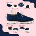 thumbnail image 3 of LIBERTYZENO Little & Big Boys Soft Velvet Casual Slip On Shoes Walking Boy Kids Shoes, Navy, 3 of 7