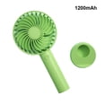 thumbnail image 3 of Matsuzay Ventilador portátil de mano con carga USB y soporte para teléfono para niñas pequeñas y hermosas a la moda Electrodomésticos Verde 1200mAh, 3 of 6