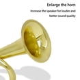 thumbnail image 4 of Sonducket Trompeta de caballería de latón, juguete de aprendizaje temprano, instrumento de música, juguetes vocales intelectuales, bocina para Accesorios para instrumentos musicales Oro, 4 of 6