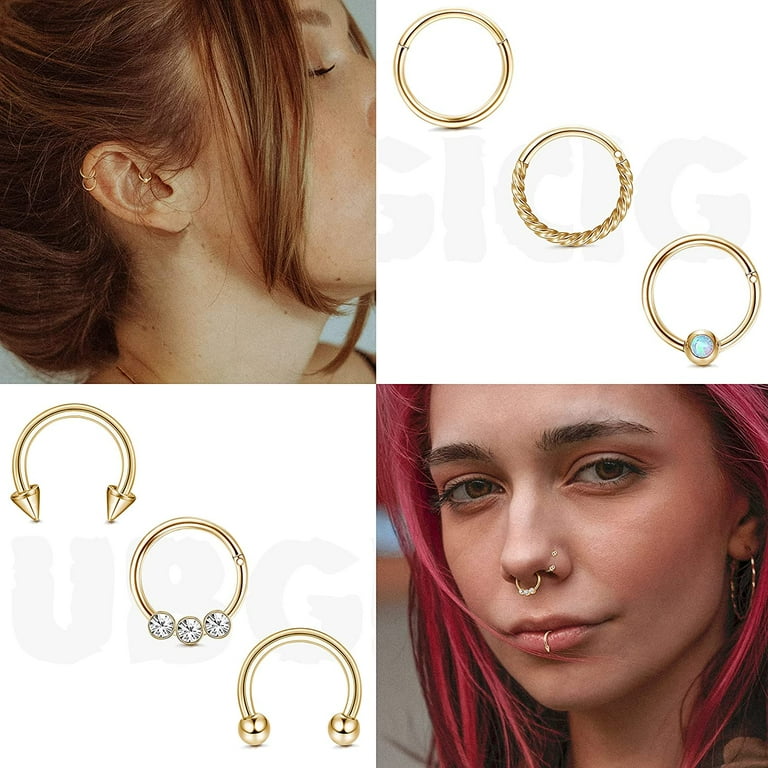 Black cartilage earrings new arrivals
