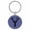 Purple, variant on Deer Head Eagle Light Brown Laser Engraved Leatherette Keychain Backpack Pull - 1.5 x 3 Inches