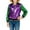 C-Purple4, variant on JIAYUE Carnival Jackets For Boys Girls Sequins Long Sleeve Collared Zipper Glitter Performance For Kids Stylish Party Outerwear