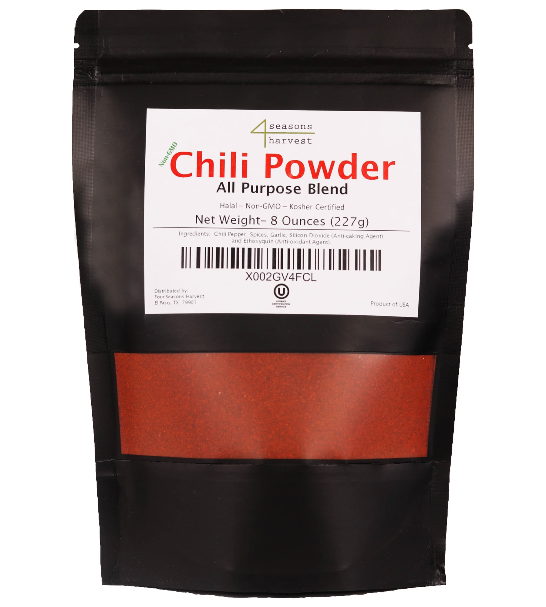 All Purpose Chili Powder (Non GMO, Kosher, Halal) 8 Oz